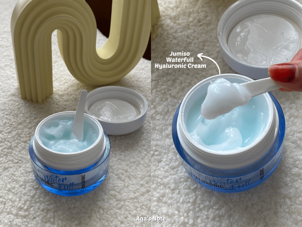 Jumiso Waterfull Hyaluronic Cream texture Aqa's Note