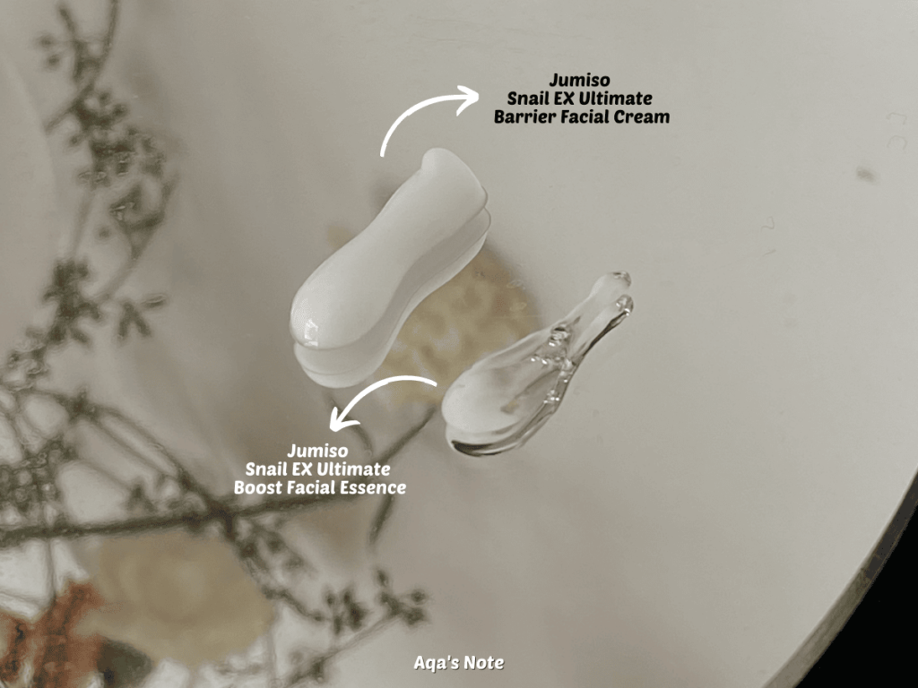 jumiso Snail EX Ultimate essence cream texture Aqa's Note