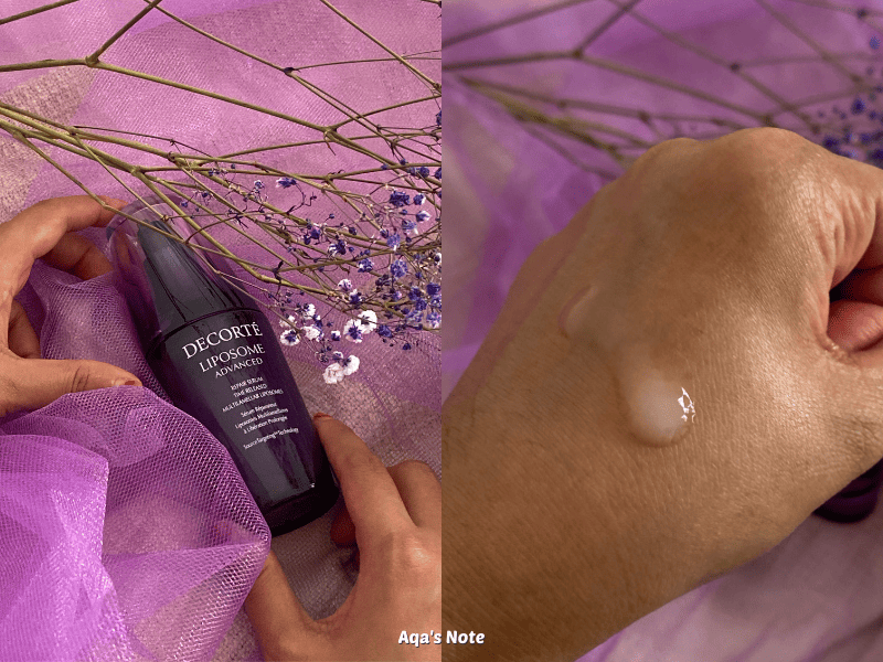 DECORTÉ Liposome Advanced Repair Serum texture Aqa's Note