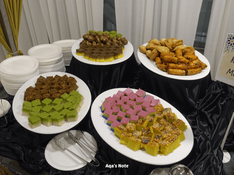 aliyyah castle wedding event ramadan buffet kuih muih aqa's note