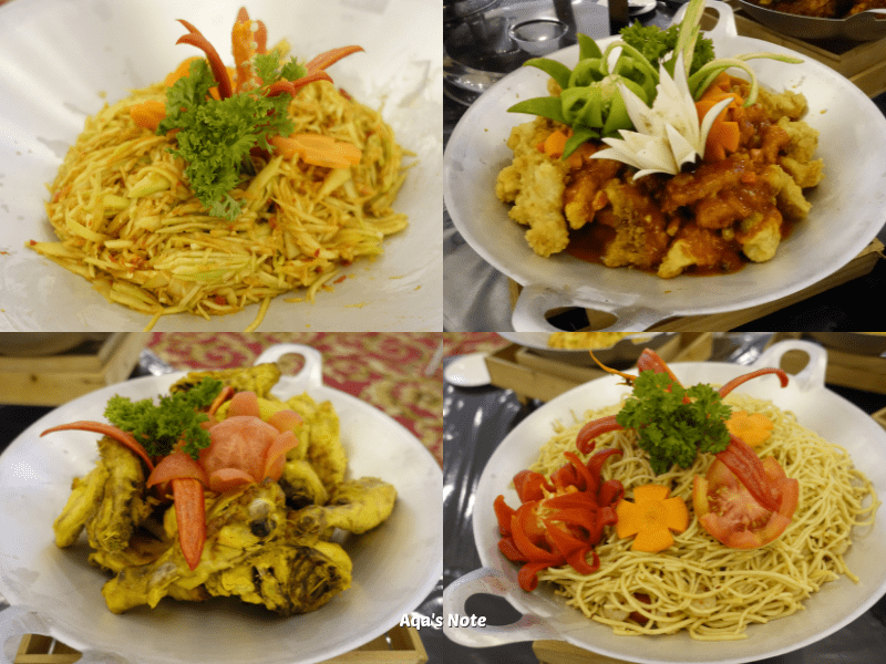 aliyyah castle wedding event ramadan buffet dishes aqa's note