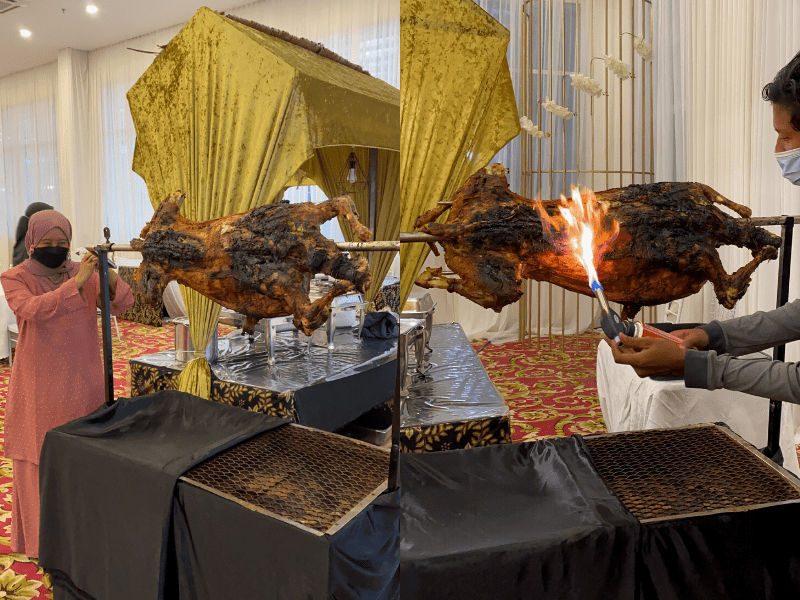 aliyyah castle wedding event ramadan buffet kambing golek aqa's note