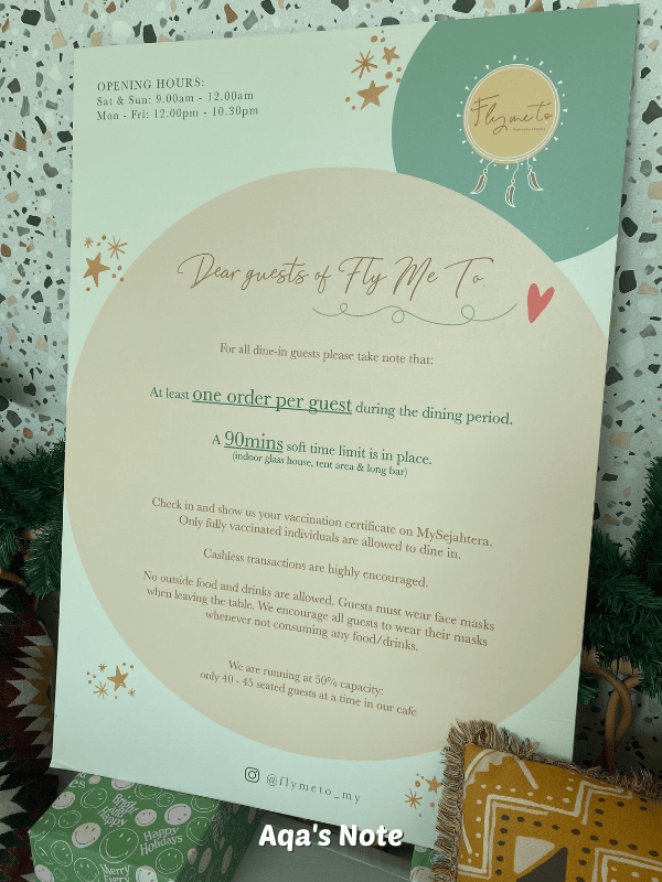 fly me to cafe in penang info aqa's note