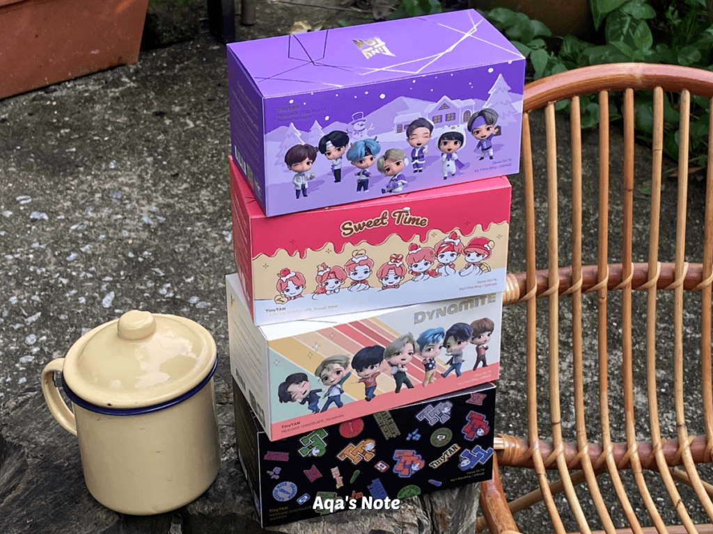 TinyTAN Message Chocolates designs TopzMall Aqas Note