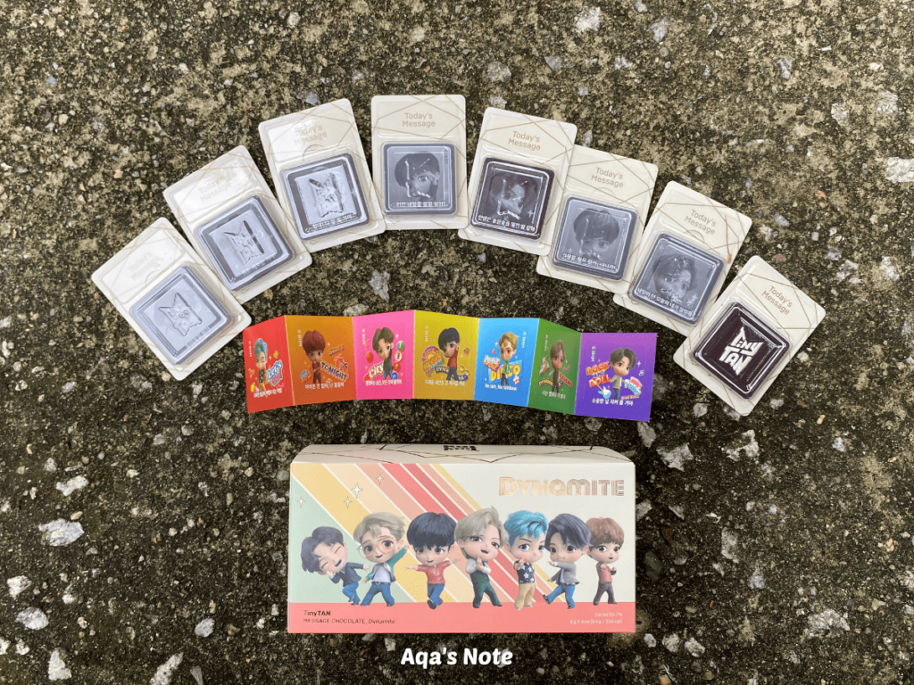 TinyTAN Message Chocolates dynamite TopzMall Aqa's Note