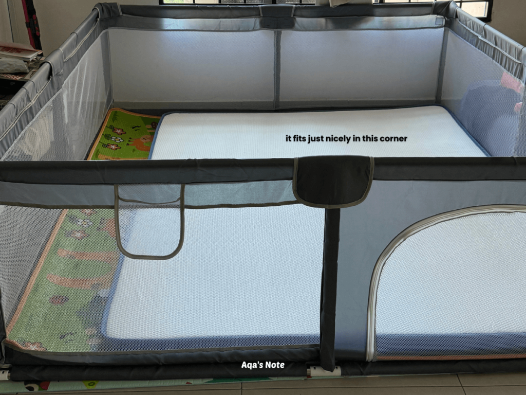 joey mattress topper in playpen aqa's note